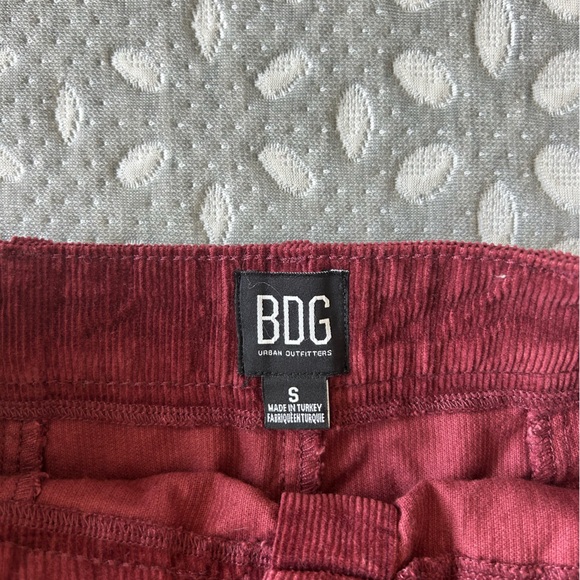 BDG red corduroy button up skirt. Size Small - Picture 3 of 3